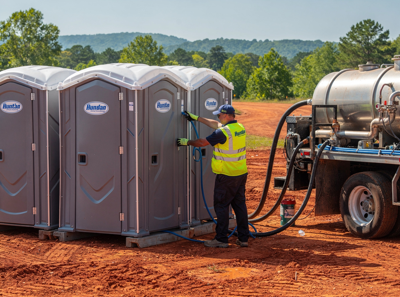 Flushable Portable Toilet Rental in Huntsville, AL